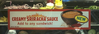 Illustration for article titled Breaking: Subway Is Experimenting With Creamy Sriracha Sauce to Spice Up Your Six-Inch